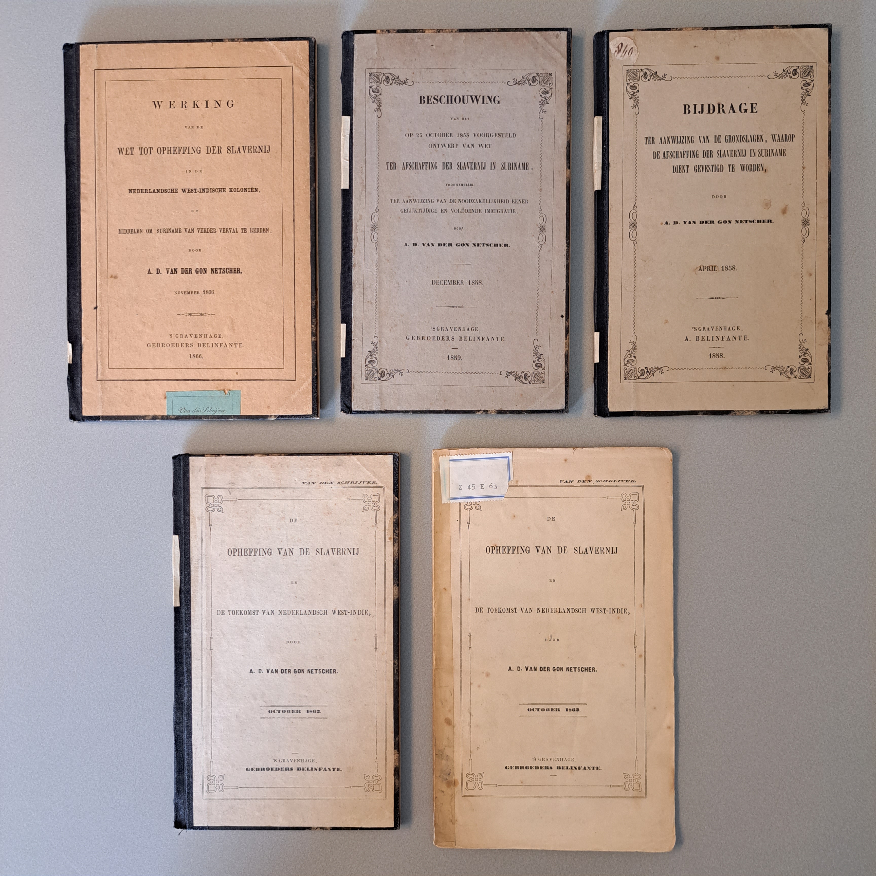 Slavernijpamfletten uit de Tweede Kamer