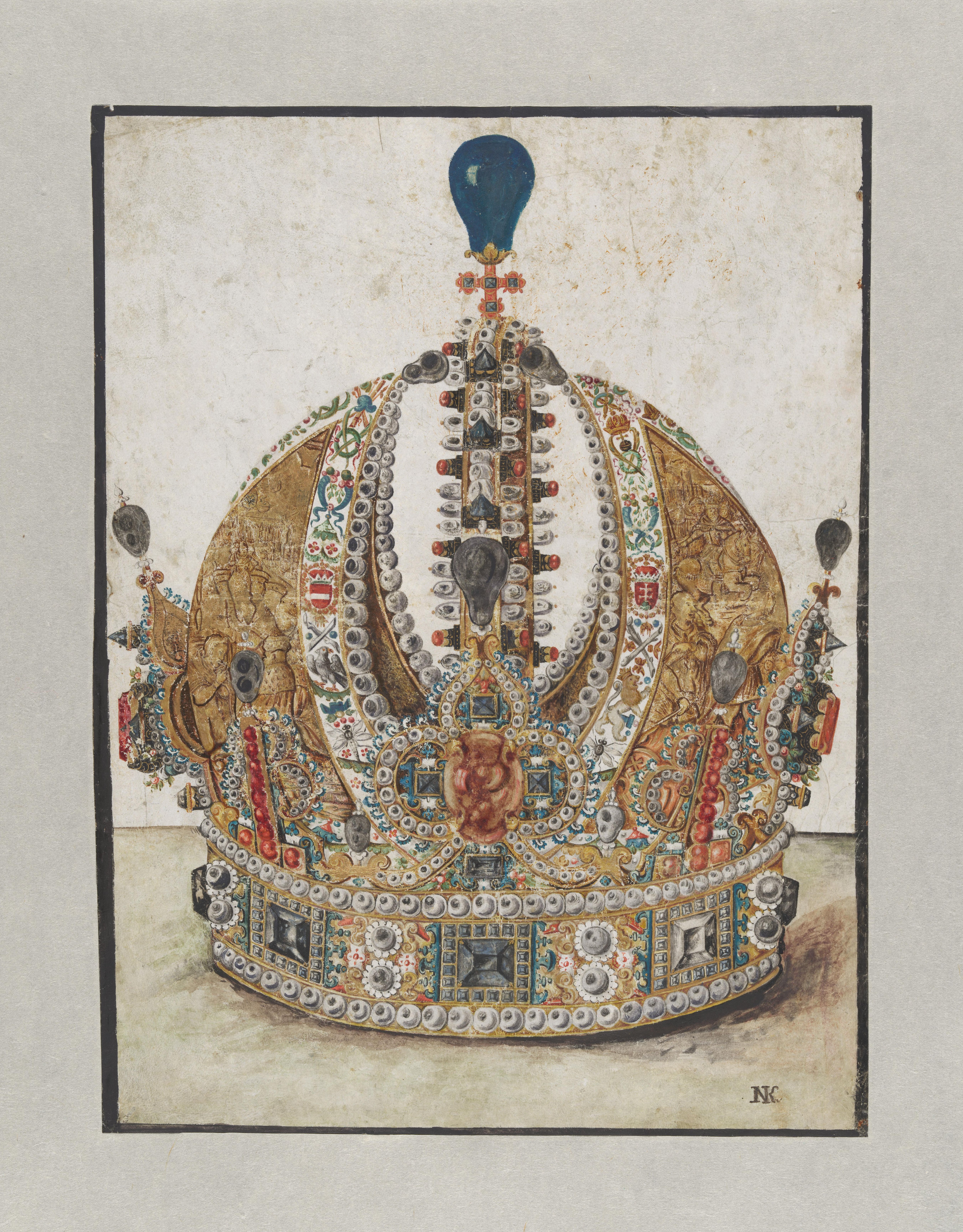 De kroon van keizer Rudolf II en andere ontwerptekeningen: het Decorative Art Fund in de Study Room Prints & Drawings